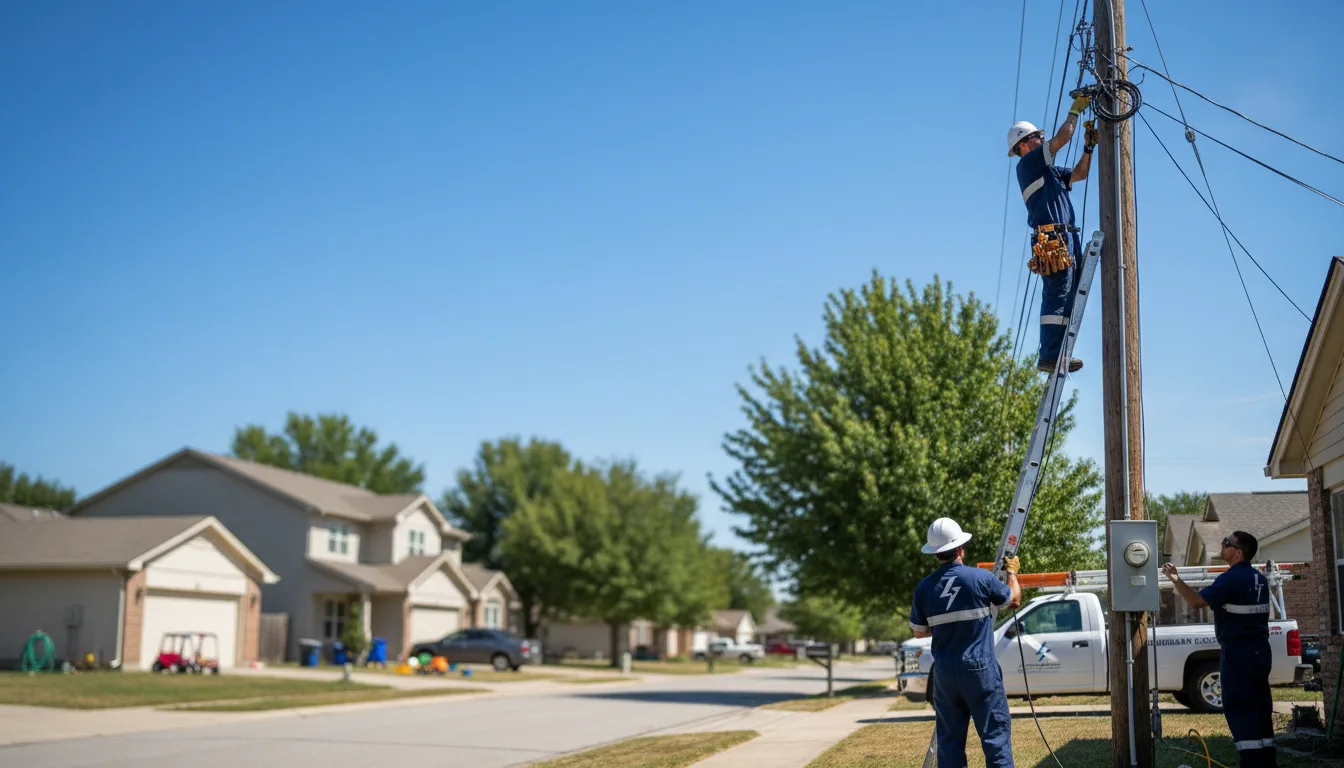 Residential electrician providing installation services in Farmington, WA